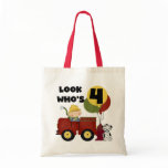 Fireman 4th Birthday Tshirts and Gifts Bags