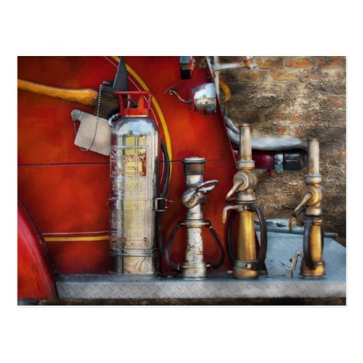 Fireman - An Assortment of Nozzles Postcards