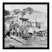 Fireman and Fire Engine in Richmond, VA 1865 posters