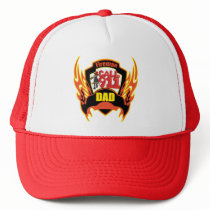Fireman Dad Fathers Day Gifts Mesh Hats