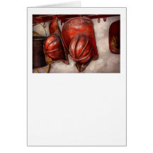 Fireman - Hat - Old fashioned fire hats Greeting Cards