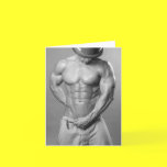 Fireman Hunk Notecard