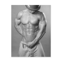 Fireman Hunk Postcard