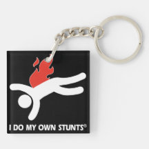 Fireman My Own Stunts Acrylic Keychains