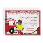 Fireman Party Personalized Invitation