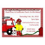 Fireman Party Personalized Invitation