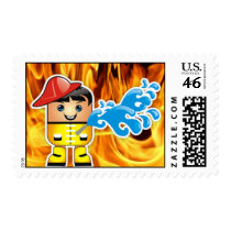 Fireman Postage Stamp stamps