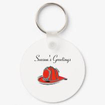 Fireman Seasons Greetings keychains