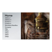 Fireman - Steam Powered Water Pump Business Card Templates