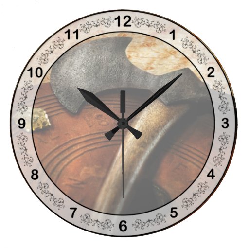 Fireman - The fire axe  Round Clocks