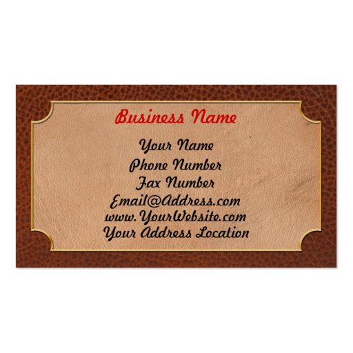 Fireman - The fire chief Business Cards (back side)