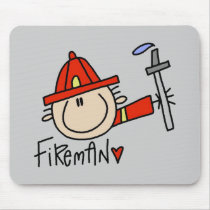 Fireman Tshirts and Gifts mousepads