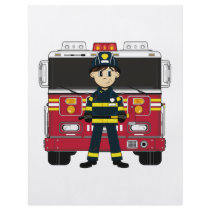 Fireman with Fire Engine Flyer