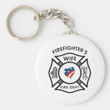 Fireman Wives USA Keychains