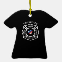 Fireman Wives USA Ornament