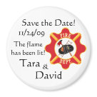 round_magnet - Adorable fun way to remind all your guests to Save the Date! All text is fully customizable!