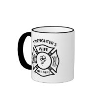 Fireman's Wife mugs by bonfirefirefighters Fireman's Wife mugs