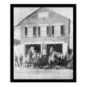 Firemen and Equipment in Front of Firehouse 1912 posters