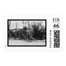 Firemen and Their Fire Engine 1910 postage by lc_vintagephotos Firemen and Their Fire Engine 1910 postage