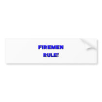 Firemen Rule! bumper stickers by professions Firemen Rule! bumper stickers