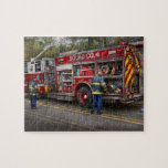 Firemen - The modern fire truck Jigsaw Puzzles