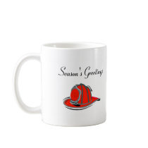Firemens Seasons Greetings mugs by CelebrationZazzle Firemens Seasons Greetings mugs