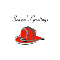 Firemens Seasons Greetings t-shirts