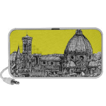 Firenze in canary yellow notebook speakers