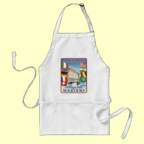 Firenze Nazioni Travel Poster aprons