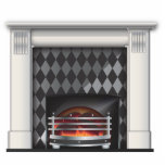 fireplace photo sculptures
