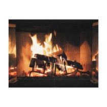Fireplace Postcard