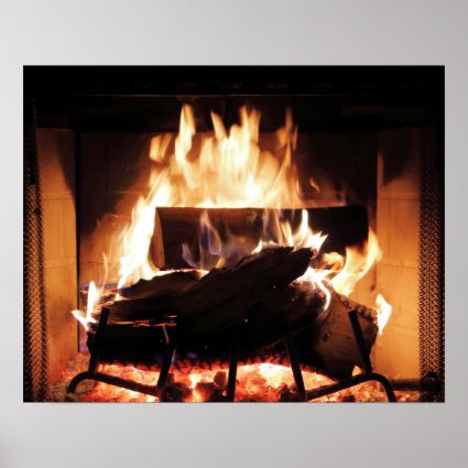Fireplace Poster