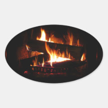 Fireplace Sticker