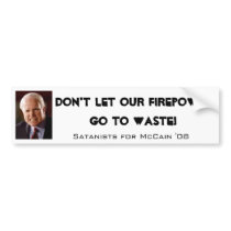 Firepower bumper stickers