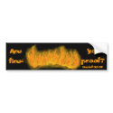 fireproof sticker bumper stickers