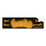 fireproof sticker bumper stickers