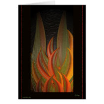 Firery Yucca on Black_Leaf Series cards by prattsartwork Firery Yucca on Black_Leaf Series cards