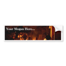 Fires At Night bumper stickers