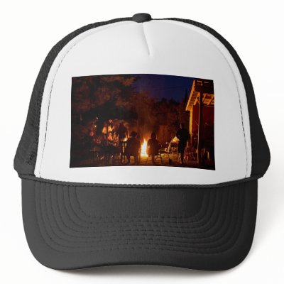 Fires At Night Trucker Hats by lifesphere