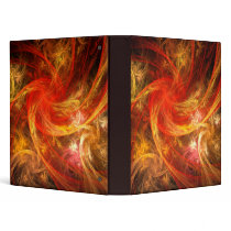 Firestorm Abstract Art Binder