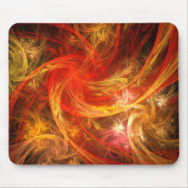 Firestorm Abstract Art Mousepad