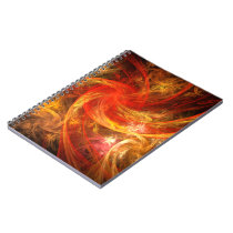 Firestorm Abstract Art Notebook