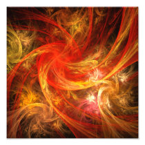Firestorm Abstract Art Photo Print