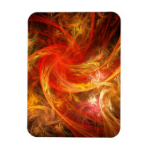 Firestorm Abstract Art Premium Magnet