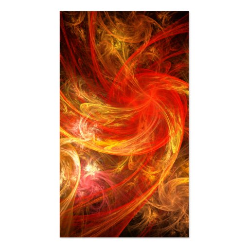 Firestorm Nova Abstract Art Business Card (front side)