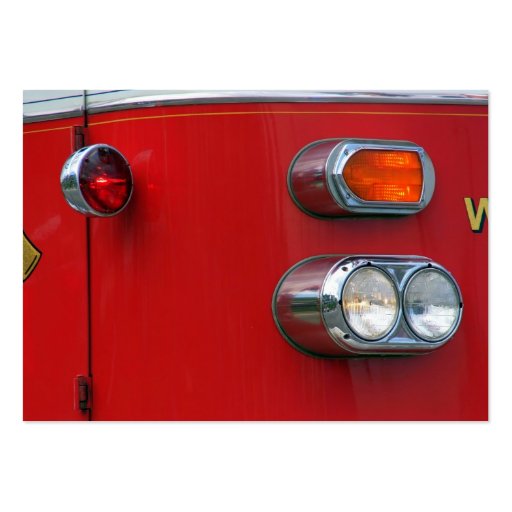 Firetruck Business Cards (front side)
