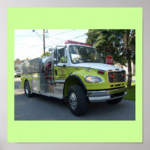Firetruck Design Poster