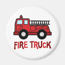 Firetruck Refrigerator Magnet