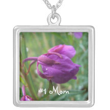 Fireweed Petals; Happy Mother's Day Personalized Necklace