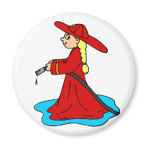 Firewoman magnets